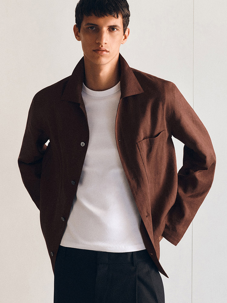 リラックスリネンシャツ